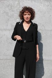 Valeria Golino at Milan Fashion Week – Armani Show Arrivals 2/27/ 2017