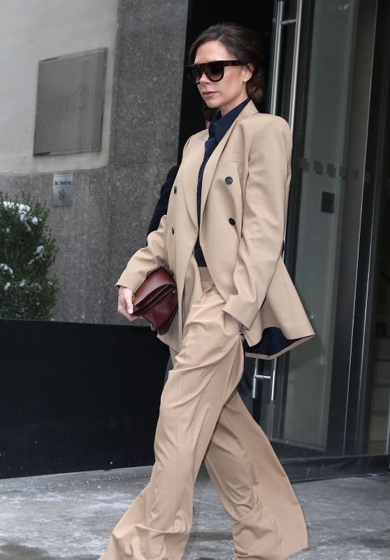 Victoria Beckham Spring Ideas - Leaving Her Hotel in Midtown, NYC 3/15 ...