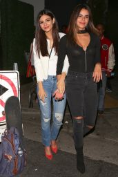 Victoria Justice & Madison Reed - Outside the Tao Group Los Angeles Grand Opening Block Party in LA 3/16/ 2017