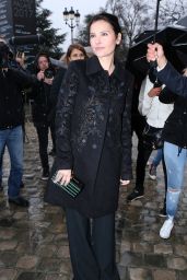 Virginie Ledoyen - Arriving at the Elie Saab Fashion Show at Paris Fashion Week 3/4/ 2017