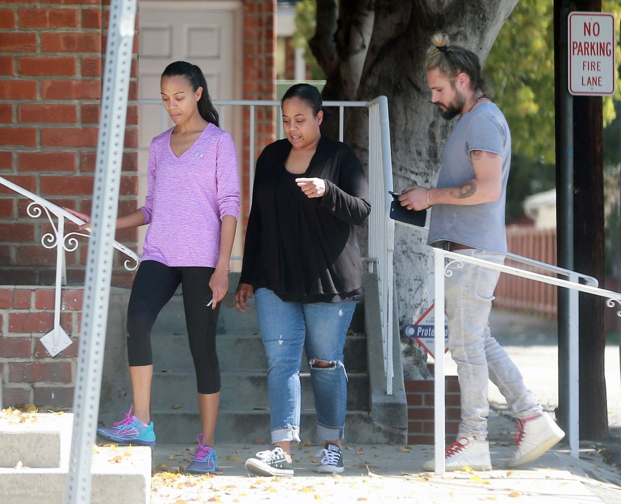 Zoe Saldana and Her Husband Marco Perego - Out in Los Angeles 3/14 ...