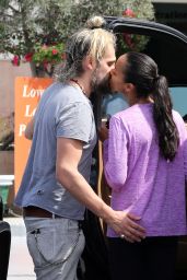 Zoe Saldana and Her Husband Marco Perego - Out in Los Angeles 3/14/ 2017