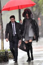 Adriana Lima in the Rain - Going to a Business Meeting in NYC 4/19/2017