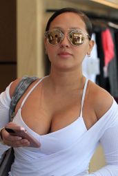 Adrienne Bailon in Workout Gear - Coming Out of Her Yoga Class in Beverly Hills 3/31/2017