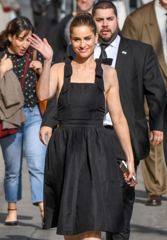 Amanda Peet Arriving to Appear at Jimmy Kimmel Live in LA 4/3/2017 