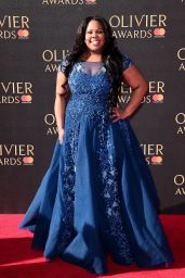 Amber Riley on Red Carpet – Olivier Awards 2017 in London