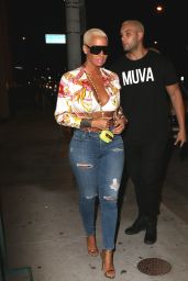 Amber Rose Night Out Style - Arrives at Catch LA in West Hollywood 04/28/2017