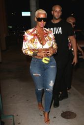 Amber Rose Night Out Style - Arrives at Catch LA in West Hollywood 04/28/2017