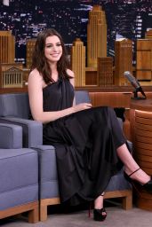Anne Hathaway Visits The Tonight Show Starring Jimmy Fallon 4/17/2017