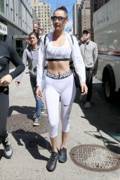 Bella Hadid in Leggings - Out in NYC 4/8/2017