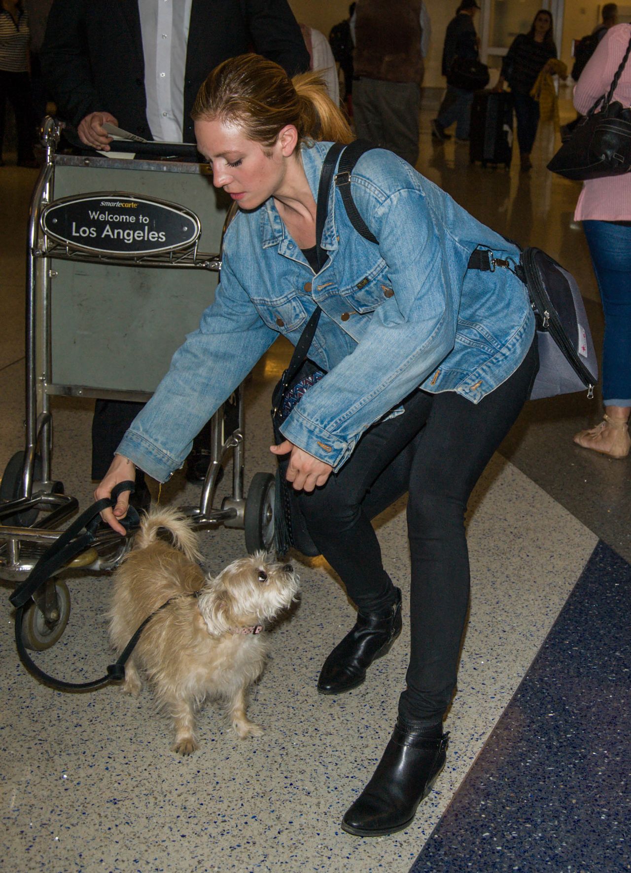 Brittany Snow – Arriving at LAX Airport in Los Angeles