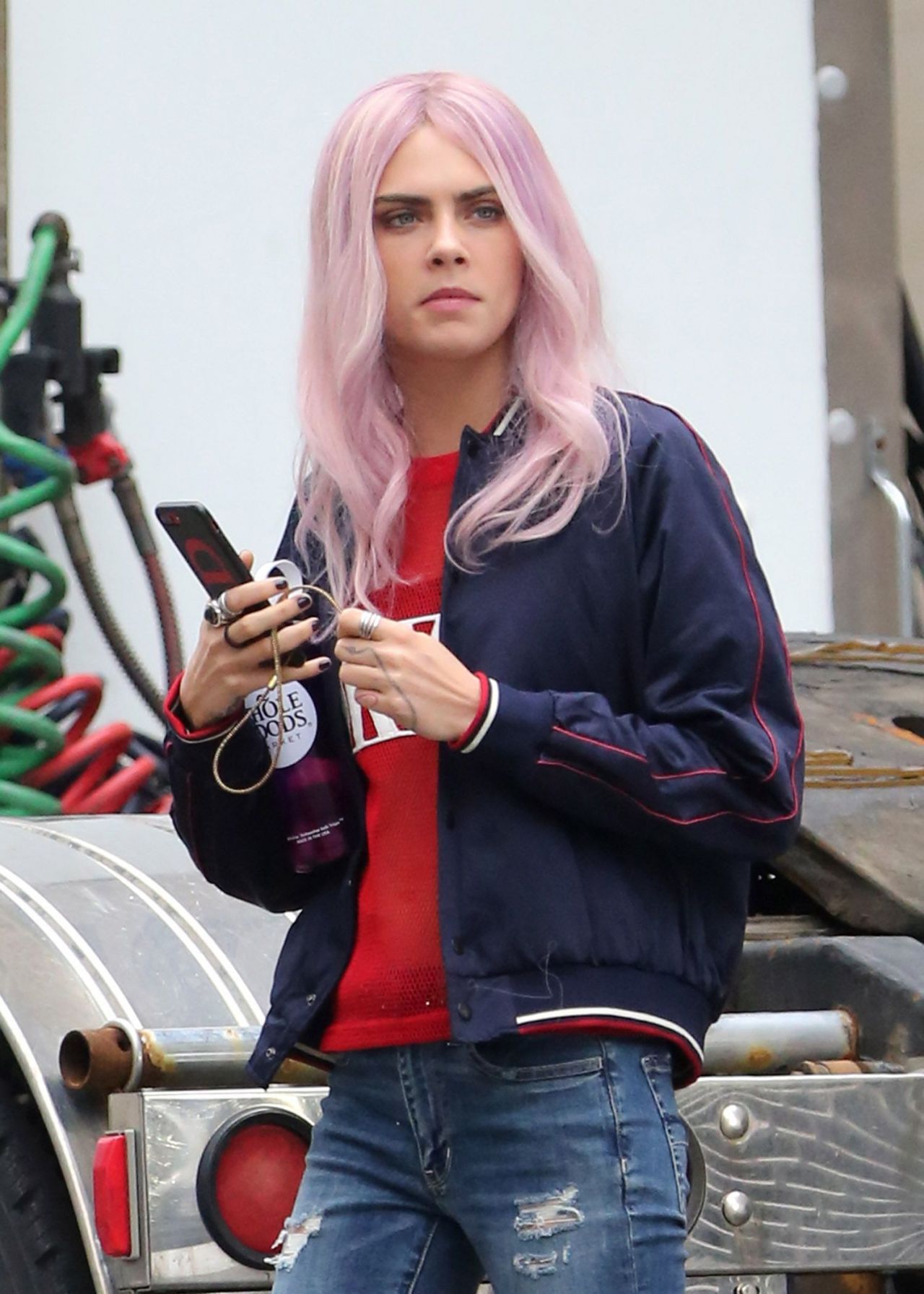 Cara Delevingne - On Set of "Life In A Year" in Toronto, Canada, April
