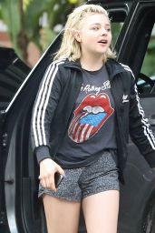 Chloe Grace Moretz Leggy in Shorts - Out in Beverly Hills 4/10/2017 