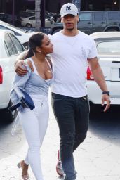Christina Milian in Casual Attire at the Stout Restaurant in Hollywood 4/7/2017 