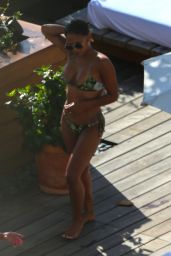Christina Milian Wearing a Bikini at a Pool - Hawaii 3/31/2017