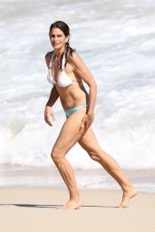 Cindy Crawford Shows Off Bikini Body - St Barth 4/7/2017