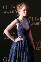 Clare Foster On Red Carpet – Olivier Awards in London 4/9/2017