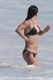 Courteney Cox in Bikini at the Beach in the Bahamas, April 2017