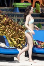 Dakota Johnson in a Pale Blue Bikini - Vacation in Florida 4/3/2017