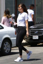 Dakota Johnson in Tights Heads to the Gym in LA 4/23/2017