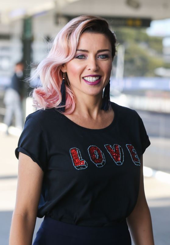 Dannii Minogue - Media Call for Virgin Australia at Melbourne Airport 4/4/2017