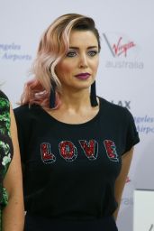 Dannii Minogue - Media Call for Virgin Australia at Melbourne Airport 4/4/2017