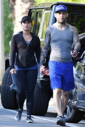 Demi Lovato Hike With Her Boyfriend Guilherme "Bomba" Vasconcelos - Runyon Canyon Park in LA 4/9/2017