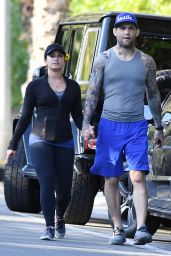 Demi Lovato Hike With Her Boyfriend Guilherme "Bomba" Vasconcelos - Runyon Canyon Park in LA 4/9/2017
