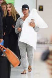 Demi Lovato Travel Outfit - Arriving to NYC 04/25/2017