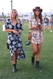 Devon Windsor & Rachel Hilbert at Coachella in Indio 4/14/2017
