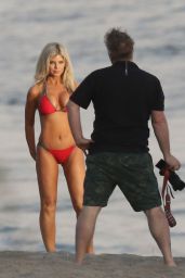 Donna D’Errico - Baywatch themed Bikini Photoshoot in Malibu 04/27/2017 