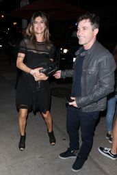 Elisabetta Canalis in a Little Black Dress in West Hollywood, March 2017