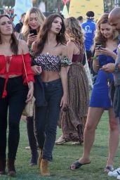 Emily Ratajkowski With Friends at Coachella in Indio 4/14/2017