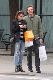 Emma Roberts Street Style - Shopping in NYC 4/23/2017 