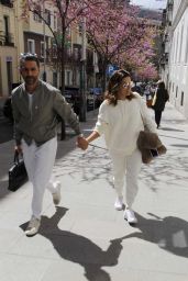 Eva Longoria and Jose Antonio Baston - Arrive at Their Hotel in Madrid 4/3/2017