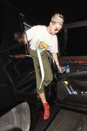 Hailey Baldwin - Arriving to John Mayer Private Party in LA 4/21/2017
