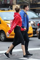 Hailey Clauson in Leggings - Out in NYC 04/26/2017 