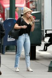 Hilary Duff on the Set of "Younger" in New York 4/17/2017