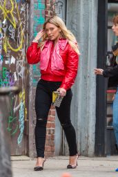 Hilary Duff - "Younger" Set in New York 4/10/2017