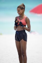 Jasmine Tookes – Victoria Secrets Photoshoot in South Beach 04/25/2017