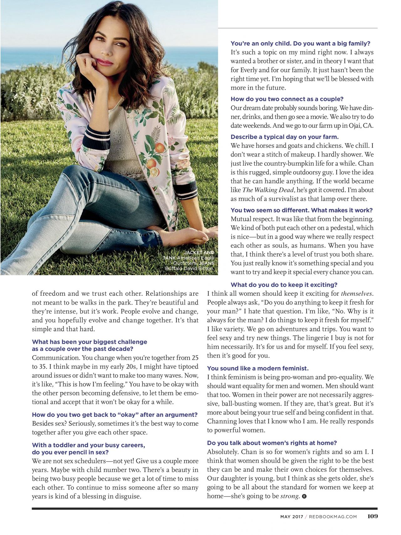 Jenna Dewan Tatum - Redbook Magazine, May 2017 Issue • CelebMafia