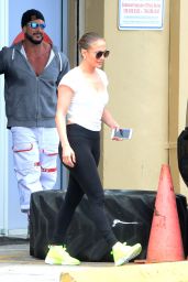 Jennifer Lopez - Leaving her Miami gym With Boyfriend Arod 4/22/2017