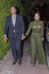 Jennifer Lopez Night Out Style - Miami, April 2017