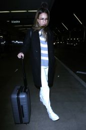 Jessica Alba in Travel Outfit - Arrives to LAX 4/11/2017