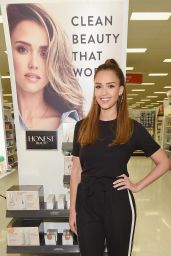 Jessica Alba Surprises Target Guests With Honest Beauty Makeovers in New Jersey 4/4/2017
