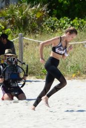 Josephine Skriver - Victoria Secrets Photoshoot in South Beach 04/25/2017