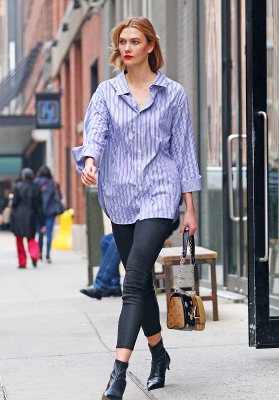 Karlie Kloss Showing Off Her Trendy Style - NYC 4/20/2017