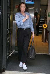 Keeley Hawes Leaving BBC Radio Two Studios in London. 4/21/2017