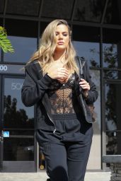 Khloe Kardashian Street Style - Out in Los Angeles, CA, 4/5/2017