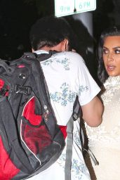 Kim Kardashian in Sheer Givenchy Gown - at Dinner With Mert Alas 4/2/2017